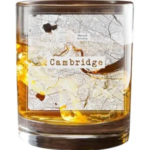 CTGCAMA | College Town Glasses Set of 2 College Town Map