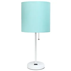 LT2024-AOW | All The Rages Inc Aqua Shade Stick Lamp with