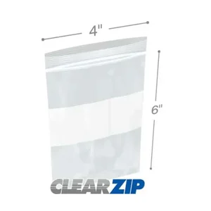 CZW20406 | International Plastics Inc 2 Mil Clearzip Lock