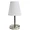 LT2013-WHT | All The Rages Inc Mini Sand Nickel Table Lamp