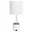 LT1085-WHT | All The Rages Inc Hammered Metal Table Lamp