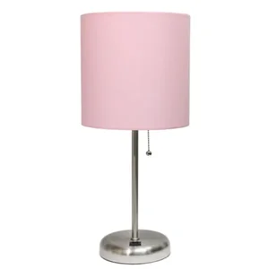 LT2044-LPK | All The Rages Inc LimeLights Pink Fabric Shade
