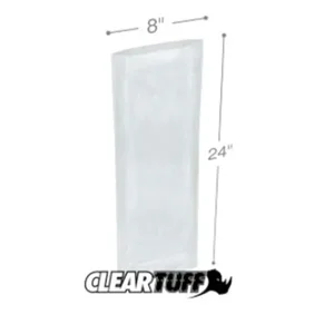 PB20824 | International Plastics Inc Clear Flat Poly Bags