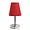 LT2013-RED | All The Rages Inc Mini Sand Nickel Table Lamp