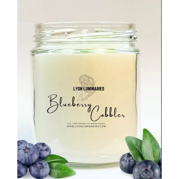 Lyon 9-BBC-1 Blueberry Cobbler Soy Blend Candle