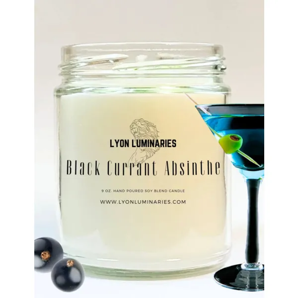 Lyon 9-BCA-1 Black Currant Absinthe Soy Blend Candle