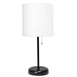 LT2044-BAW | All The Rages Inc Chic Black Stick Lamp with