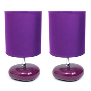 LT2005-PRP-2PK | All The Rages Inc Purple Stone Look Table