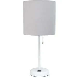 LT2024-GOW | All The Rages Inc Stylish White Stick Lamp
