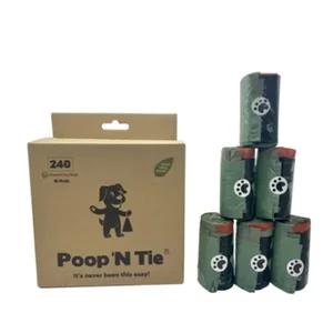 Pnt Pets Eco-Friendly Drawstring Dog Waste Bags - 240 Count