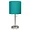LT2044-TEL | All The Rages Inc Teal Fabric Shade Stick Lamp