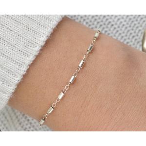 Iana ID-004-WS Sterling Silver Link Bracelet