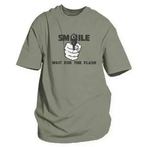 Fox 63-471 L Smile For The Flash Men's T-shirt Olive Drab - Large