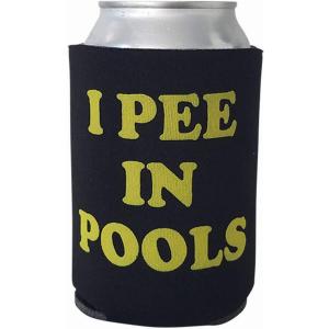 Capital PIP_Black_Neopr Funny Can Cooler - I Pee In Pools Can Cooler -