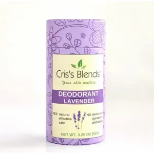 Criss DLAE3 Cris's Blends Natural Deodorant (lavender, Eco Tube)