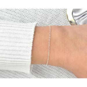 Iana ID-009-WS Sterling Silver Cable Chain Bracelet