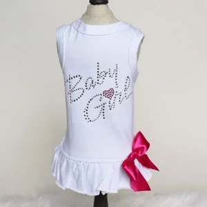 127 | Hello Doggie Inc Adorable Baby Girl Cotton Dog Dress