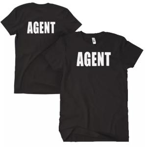 Fox 64-6312 XXL Agent T-shirt, Black 2 Imprints - 2xl