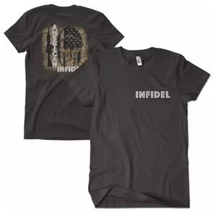 Fox 63-6291 L American Infidel Men's T-shirt Black 2-sided - Large