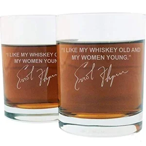 FWGEF | Famous Whiskey Glasses Errol Flynn Whiskey Quote