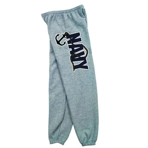 Fox 64-777 XXXL Navy Anchor Mens Sweatpant Grey - 3xl