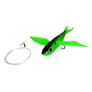 6011r | Magbay Lures Rigged Flying Fish Lure - Green 7in