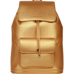 MAXI-B | Sportschic Stylish Maxi Backpack in Metallic Bronze
