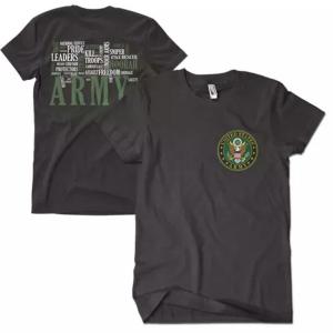 Fox 63-4020 XXXL Army Words Men's T-shirt Black 2-sided - 3xl