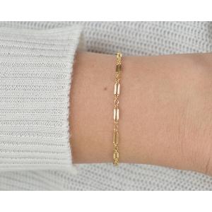 Iana ID-005-WS Lace Chain Gold Filled Bracelet