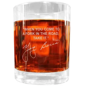 FWGSPYB | Famous Whiskey Glasses Yogi Berra Engraved