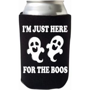 Capital HWN_Here_For_Boos Funny Halloween Can Cooler - I'm Just Here F