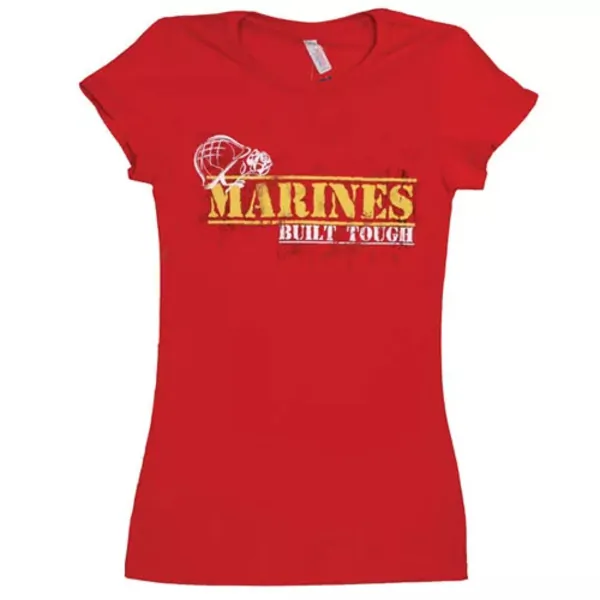 Fox 64-0946 XL Women's Cotton Tee Marine Built Tough Red - Xl