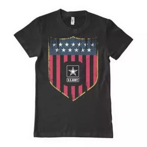 Fox 63-4010 XXXL Usa Shield Army Men's T-shirt Black - 3xl