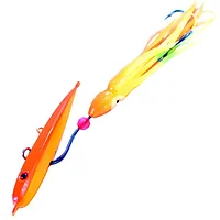 Magbay Lures-orange-squid-skirt-jig