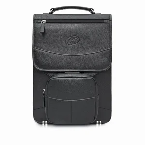 LVB-BK-BP | Maccase Premium Leather Vertical Briefcase