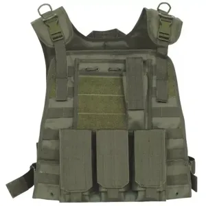 Fox 65-2805 Big And Tall Modular Plate Carrier Vest - Olive Drab