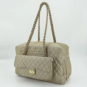 Hello Doggie Inc Luxury Tan Porsha Dog Carrier - Stylish &