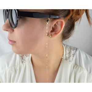 Iana ID-041-WS Dainty Gold Filled Sunglasses Chain