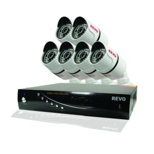 Revo RV-RT81B6G-1T Revo Rv-rt81b6g-1t 8 Ch. 1tb Dvr System Wtih 6 Bull