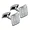 Seville Classics Elegant Silver Cuff Links with Triple