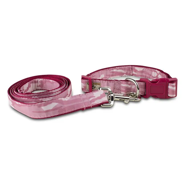 Mossy 24857-13 Mossy Oak Collar  Lead Set, Pink, X-large