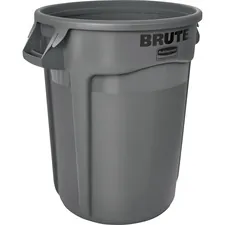 Rubbermaid RCP 263200GY Commercial Brute Round Container - 32 Gal Capa