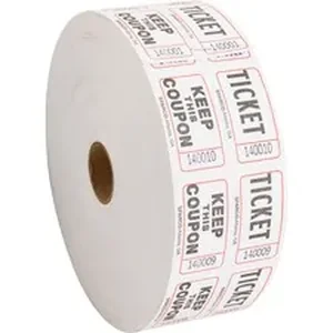 Sparco Sparco Roll Tickets - White - 2000/Roll