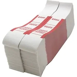 Sparco Sparco White Kraft ABA Bill Straps - 1000