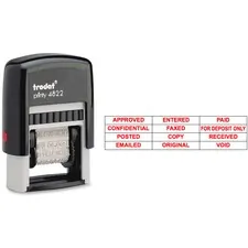 U. USS E4822 Trodat 12 Message Stamp - Message Stamp - Approved, Confi