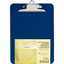 Nature NAT 01542 Recycled Plastic Clipboards - 1 Clip Capacity - 8 12 