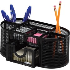 Sanford ROL 1746466 Rolodex Mesh Oval Pencil Cup - 4 Compartment(s) - 