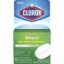 The CLO 30024CT Clorox Ultra Clean Toilet Tablets Bleach - Tablet - 3.