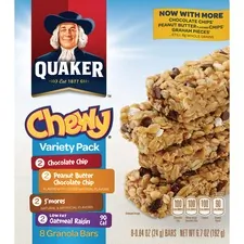 Quaker QKR 31188 Quaker Oats Chewy Granola Bars Variety Pack - Individ