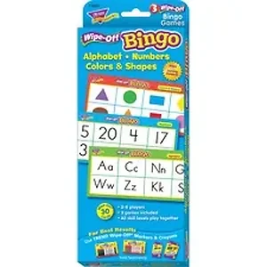 TEP 6601 | Trend Micro Trend Wipe-Off Alphabet Shapes Bingo